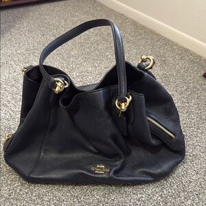 Coach Black Leather Women's Bag